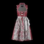 Bordeaux Rode Dirndl Jurk Oktoberfest Dames Kant 2 delig