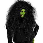Halloween Pruik Zwart Dames Heks