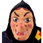 Halloween Masker Zwart Heks Met Hoofddoek