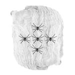 Halloween Spinnenweb Wit Met Spinnen 6 delig