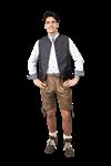 Oktoberfest Vest Blauw Trachtenweste Jaquard