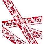 Halloween Afzetlint Zombie Zone 7,2m