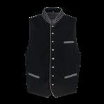 Oktoberfest Vest Zwart Trachtenweste Jaquard