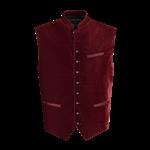 Oktoberfest Vest Rood Trachtenweste Jaquard