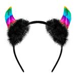 Halloween Haarband Regenboog Duivel
