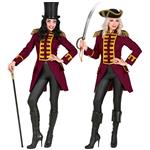 Piraat Jas Bordeaux Rood Dames