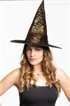 Halloween Heksenhoed Zwart Spinnenweb