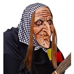 Halloween Masker Heks Met Haar