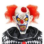 Halloween Masker Clown Met Haar En Hoedje
