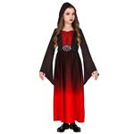 Halloween Jurk Zwart Rood Meisje Gothic