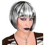 Zwart Zilveren Pruik