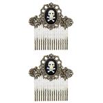 Halloween Haarclip Schedel Met Botten