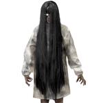 Halloween Pruik Zwart Geest 1m