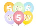 5 Jaar Ballonnen 30cm 6st