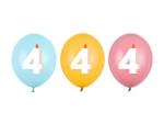 4 Jaar Ballonnen 30cm 50st