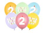 2 Jaar Ballonnen 30cm 6st
