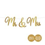 Bruiloft Letterslinger Mr & Mrs
