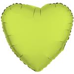 Hart Helium Ballon Neon Geel Leeg 43cm