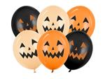 Halloween Ballonnen Zwart Oranje Pompoenen 30cm 6st