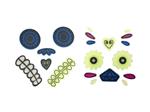 Dia De Los Muertos Stickers Gel Glow In The Dark 2 delig
