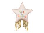 Happy Birthday Helium Ballon Ster Met Franjes 72cm