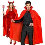 Halloween Cape Rood Duivel 1,3m