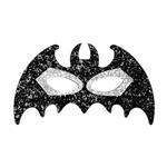 Halloween Oogmasker Zwart Zilver Vleermuis