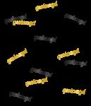 Geslaagd Tafelconfetti Zwart Goud 14gr