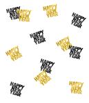 Happy New Year Tafelconfetti Zwart Goud 14gr