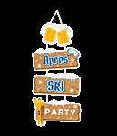 Bruine Hangdecoratie Apres Ski Party 1m