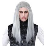 Halloween Pruik Grijs Heren Vampier