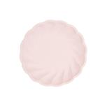 6 ronde borden , 18,8 cm, roze