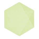 Groene Borden Zeshoek 26cm 6st