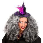 Halloween Haarband Zwart Roze Heks