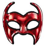Halloween Masker Duivel Metallic