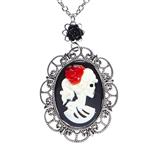 Halloween Ketting Schedel En Roos