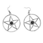 Halloween Oorbellen Zilver Satan