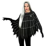 Halloween Poncho Spinnenweb