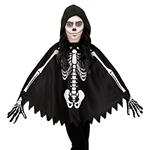 Halloween Poncho Kind Skelet
