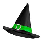 Halloween Heksenhoed Zwart Groen