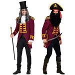 Piraat Jas Bordeaux Rood Heren