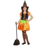 Heks Kostuum Meisje Pompoen 2 delig