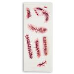 Halloween Nep Tattoos Rood Nietjes En Hechtingen