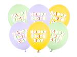 Happy Birthday Ballonnen Gekleurd Latex 30cm 6st