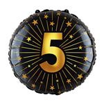 5 Jaar Helium Ballon Leeg 45cm