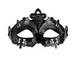 Carnival mask, 17x9 cm, black