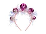 Disco 70S Haarband Roze Discoballen
