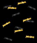 Pensioen Tafelconfetti Zwart Goud 14gr