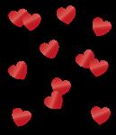 Hartjes Tafelconfetti Rood 14gr