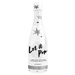 Confetti fles zilver 32cm